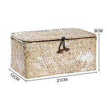 Load image into Gallery viewer, Willow Wicker Gift Box Plant Pot Case Succulent Container Flower Planter White