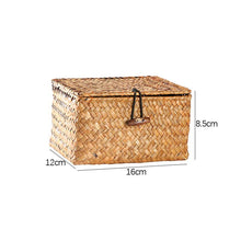 Load image into Gallery viewer, Willow Wicker Gift Box Plant Pot Case Succulent Container Flower Planter Orange