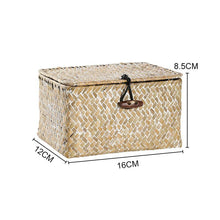 Load image into Gallery viewer, Willow Wicker Gift Box Plant Pot Case Succulent Container Flower Planter White